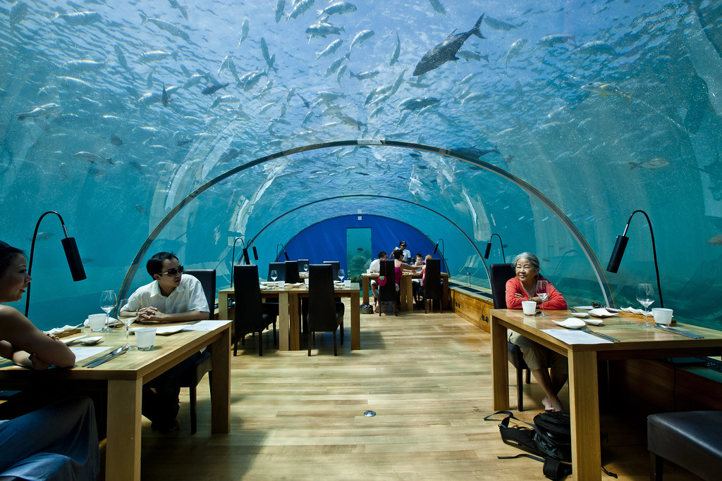 Ithaa underwater Aquarium Restaurant